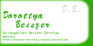dorottya beiszer business card